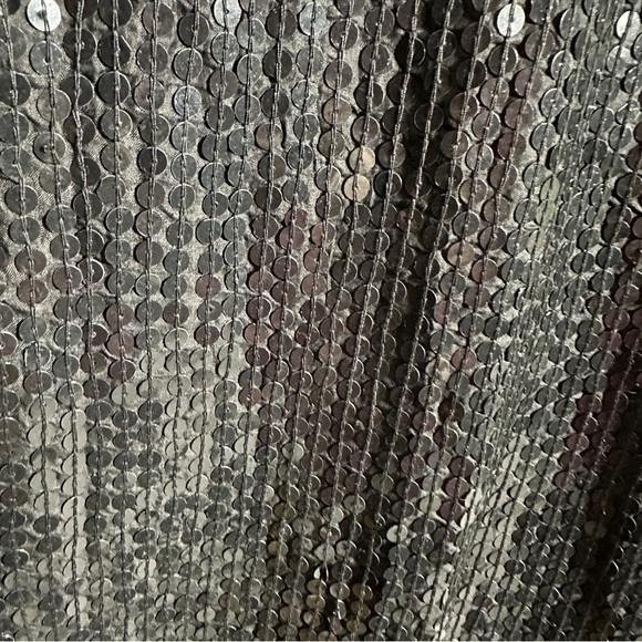 NEW International Fashions NY, Inc. vintage silk/sequin short sleeve top, sz 22 - Picture 4 of 13